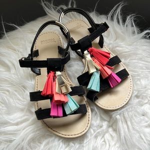 Gymboree Tassel Fringe Gladiator Sandal Toddler Girl Size 9